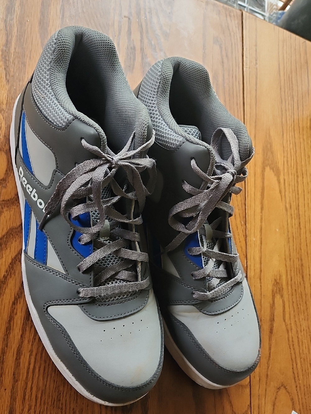 Reebok Gray and Blue Men's Composite Toe Work Sneakers